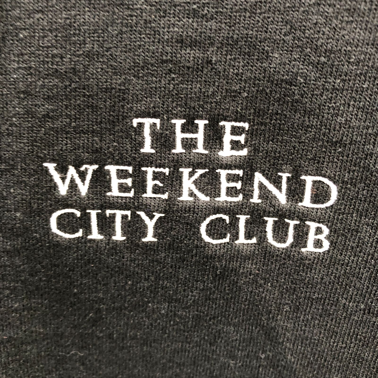 THE WEEKEND CITY CLUB メンズ 半袖 Tシャツ Lサイズ ブラック 黒 ロゴ