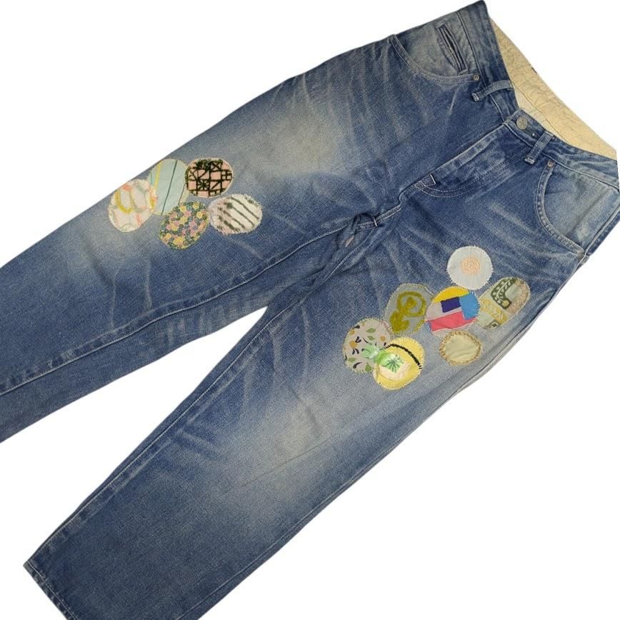 mina perhonen ミナペルホネン always リメイクデニムパンツ ブルー系 デニム サイズ34 652915