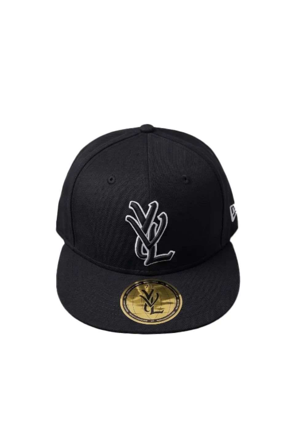 YVL | YVL SIGNATURE LOGO CAP | WHITE TRIM ON BLACK