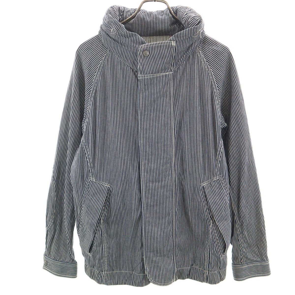 nonnative ノンネイティブ 日本製 ヒッコリーストライプ ブルゾン 2 ネイビー メンズ 古着