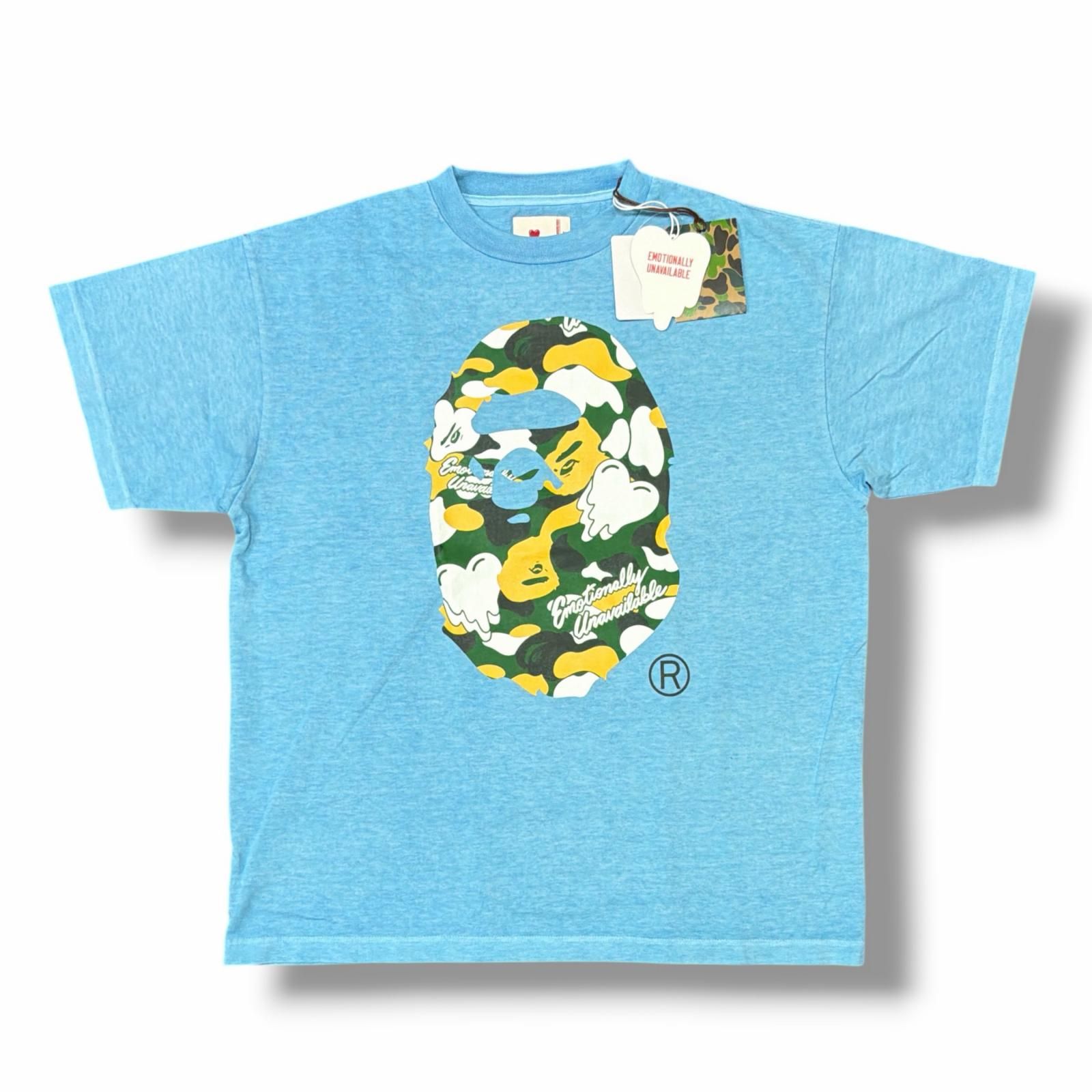 も*様 【新品】エイプ APE エモーショナリーアンアベイラブル 半袖 Tシャツ 未使用 A BATHING APE × EMOTIONALLY UNAVAILABLE 26SS EU APE S/S TEE