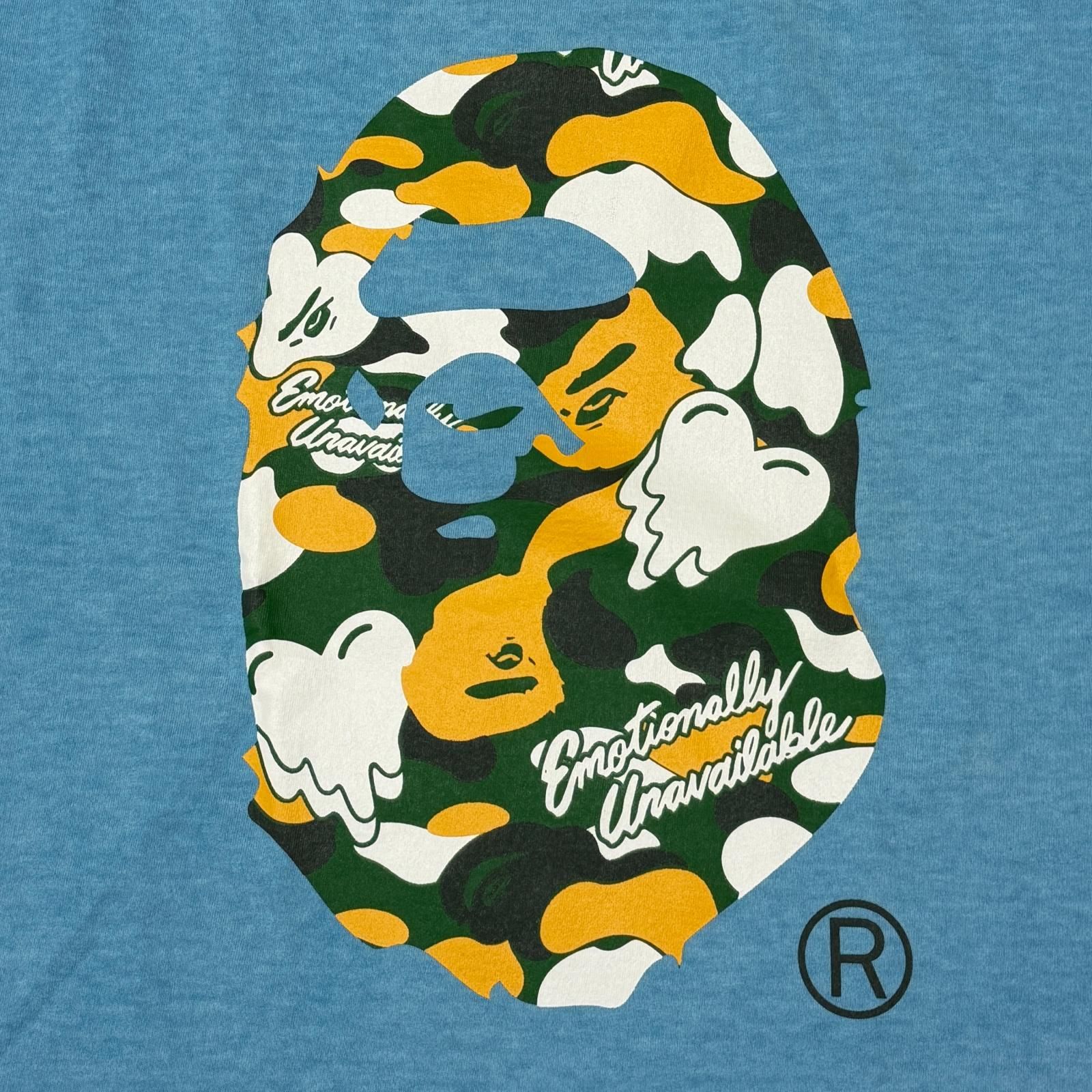 未使用 A BATHING APE × EMOTIONALLY UNAVAILABLE 26SS EU APE S/S TEE