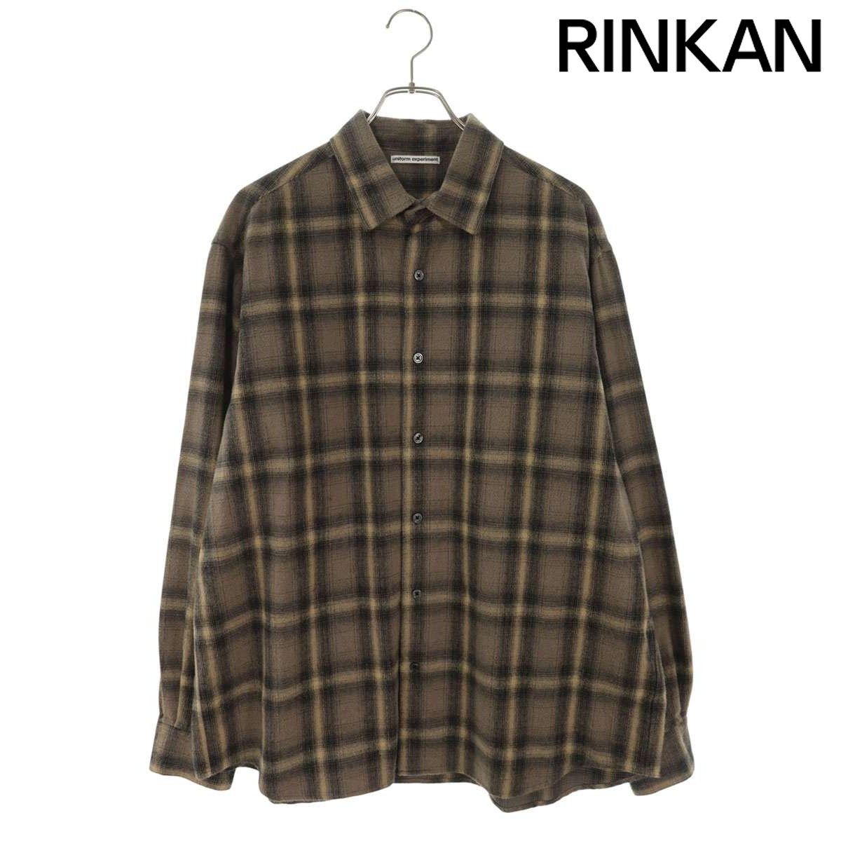 ユニフォームエクスペリメント 25AW UE-252059 FADE SHIRT 起毛チェック長袖シャツ メンズ 2