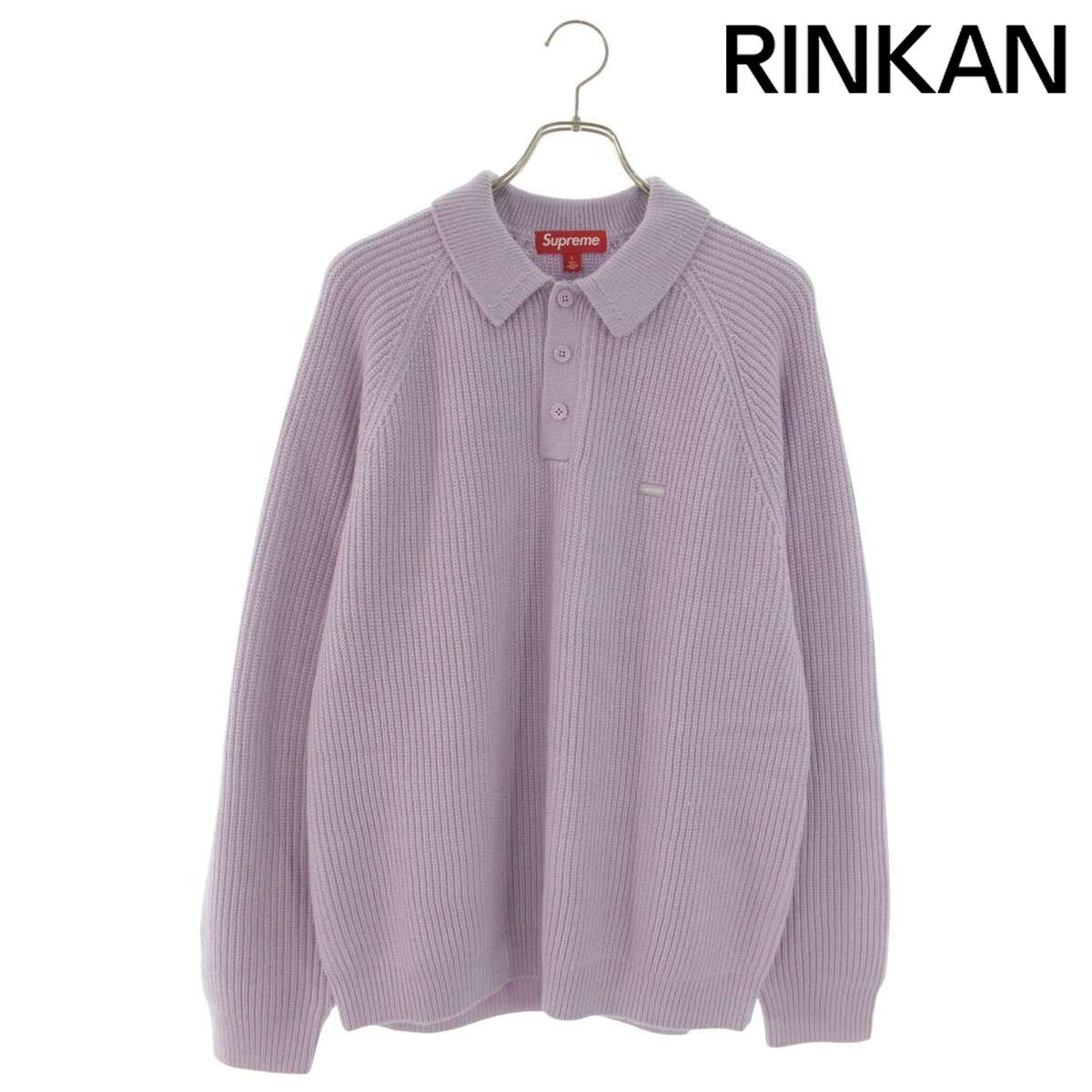 シュプリーム 25AW Small Box Polo Sweater スモールボックスロゴポロニット メンズ L