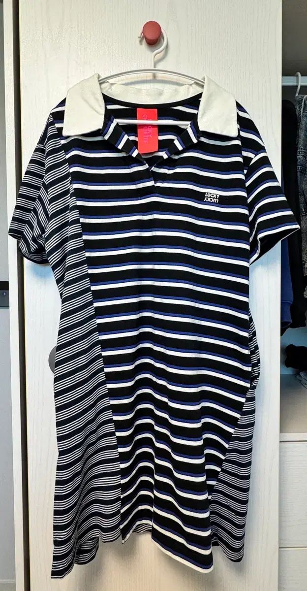 ラッキーシュエトゥStripe Mix Jersey Dress