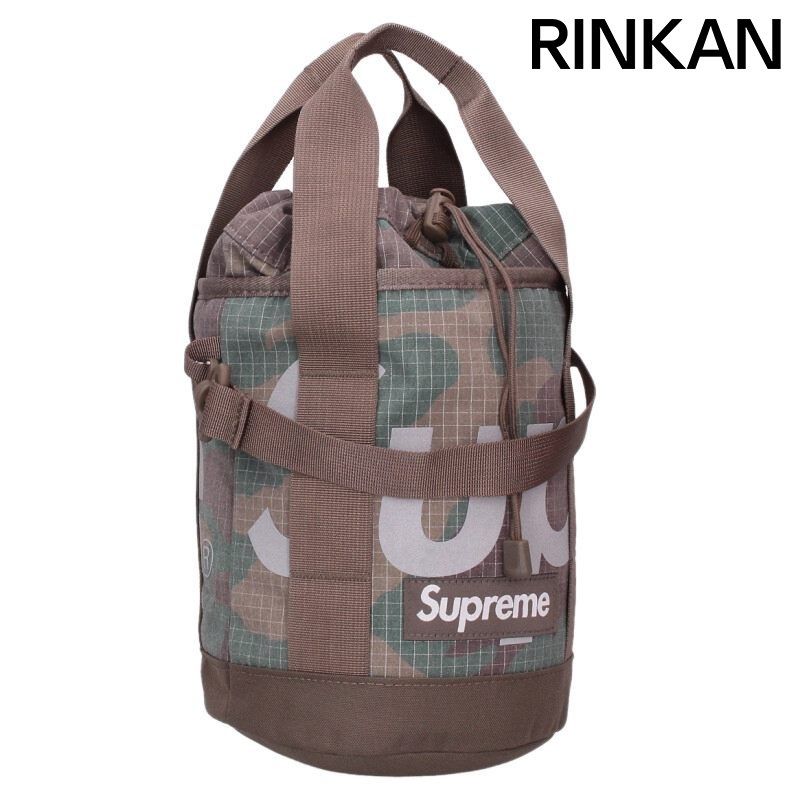 シュプリーム 24SS Cinch Bag ボックスロゴカモ柄ショルダーバッグ