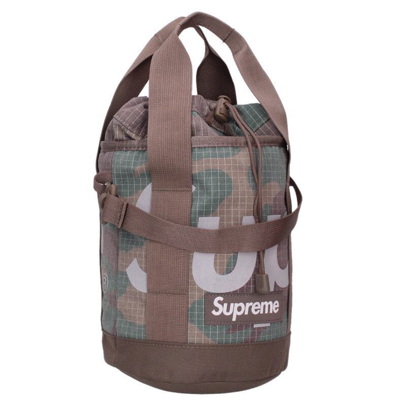 シュプリーム 24SS Cinch Bag ボックスロゴカモ柄ショルダーバッグ