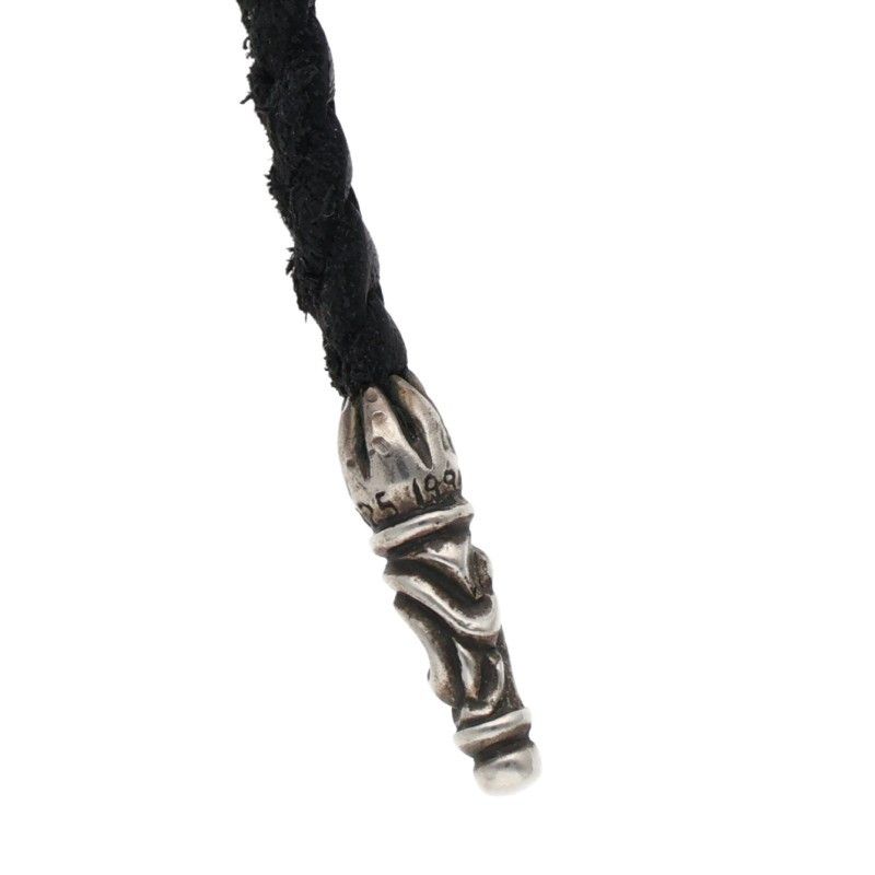 クロムハーツ LEATHER BRAID/スクロールレザーブレード シルバー