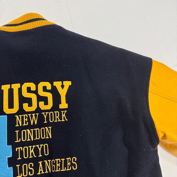 K*h様 美品 90s〜 OLD STUSSY 紺タグ スタジャン ドジャース OLD STUSSY 90s 紺タグ BIG4 スタジャン S - メルカリ