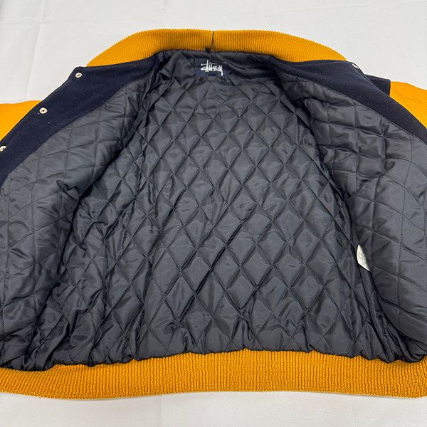 OLD STUSSY 90s 紺タグ BIG4 スタジャン S - メルカリ