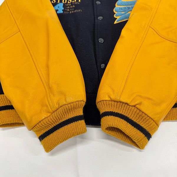 OLD STUSSY 90s 紺タグ BIG4 スタジャン S - メルカリ