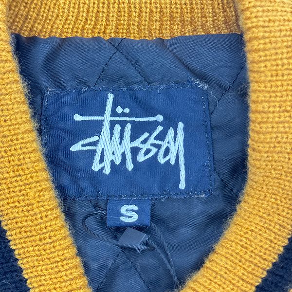 OLD STUSSY 90s 紺タグ BIG4 スタジャン S - メルカリ