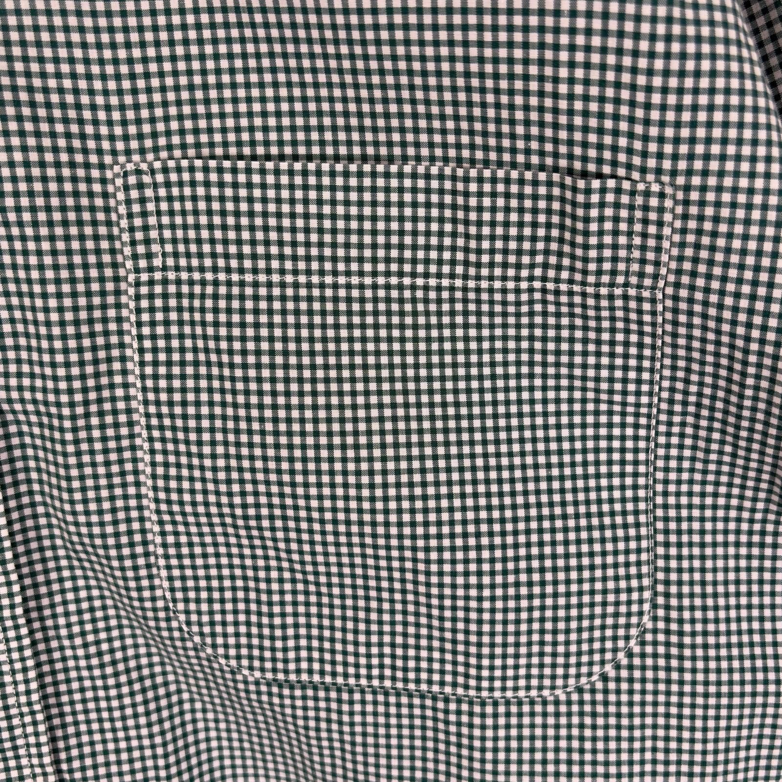 古着 ブルックスブラザーズ Brooks Brothers USA製 長袖シャツ ボタンダウン 胸ポケット L グリーン系 チェック メンズ