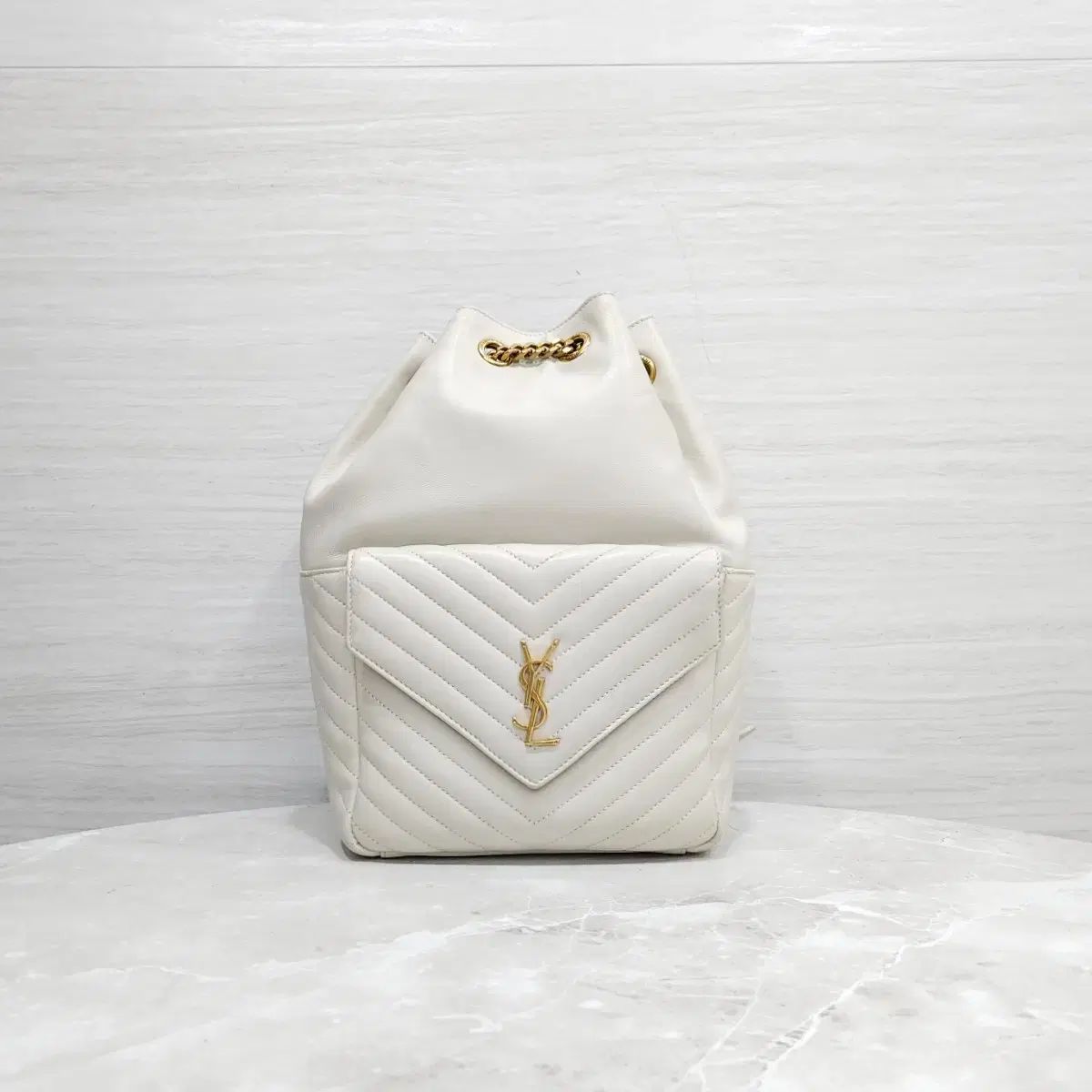 Saint Laurent サンローラン モノグラム ジョイ バックパック アイボリー 672609 150,022円