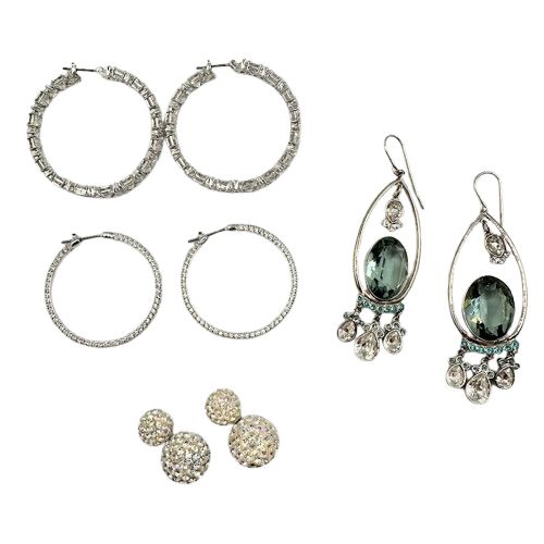 Swarovski　スワロフスキー ピアス 4点