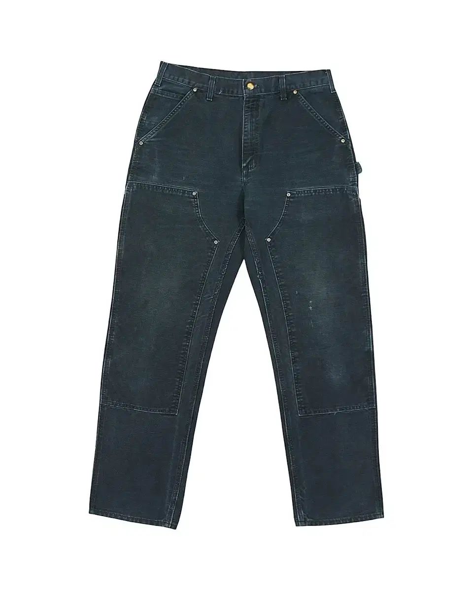 2005 Carhartt B01 BLK ブラック ダブルニー カーペンター パンツ ヴィンテージ