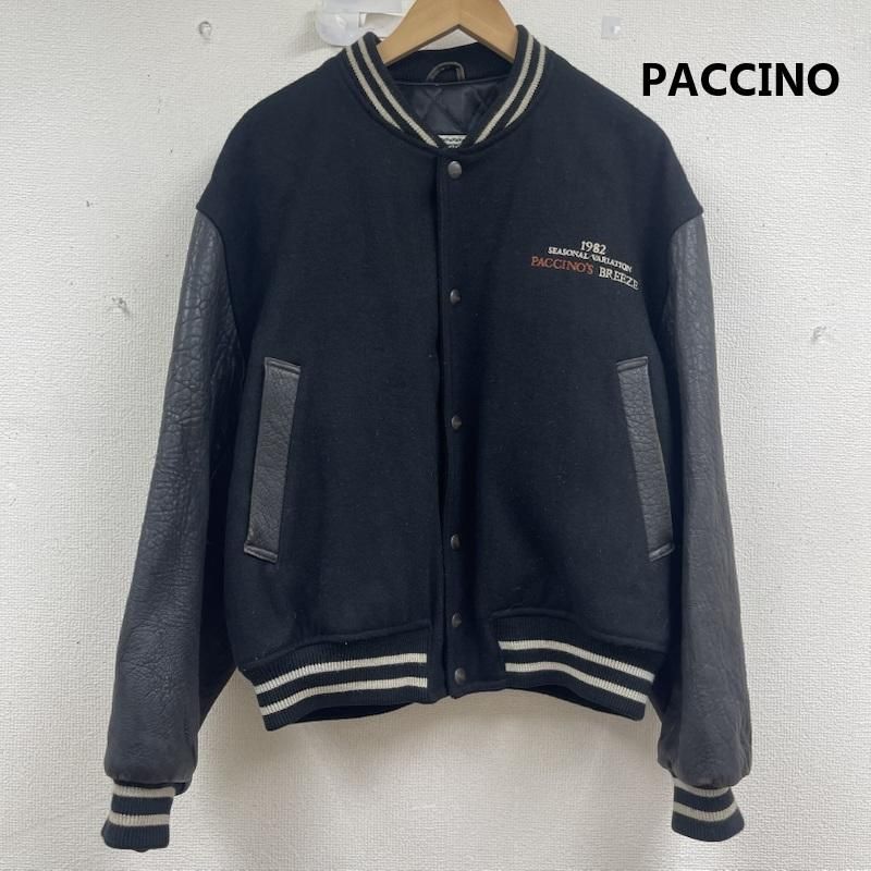 古着 PACCINO レザー切替 スタジアム ジャンパー アワード ジャケット メンズ L ISItems【USED】【古着】【中古】50159992
