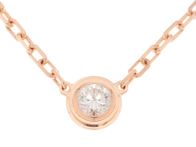 Cartier　カルティエ　ダムールネックレス　ダイヤモンド　PG　ピンクゴールド　スモールモデル　2.9g　B7215700　2143000741981　【200】