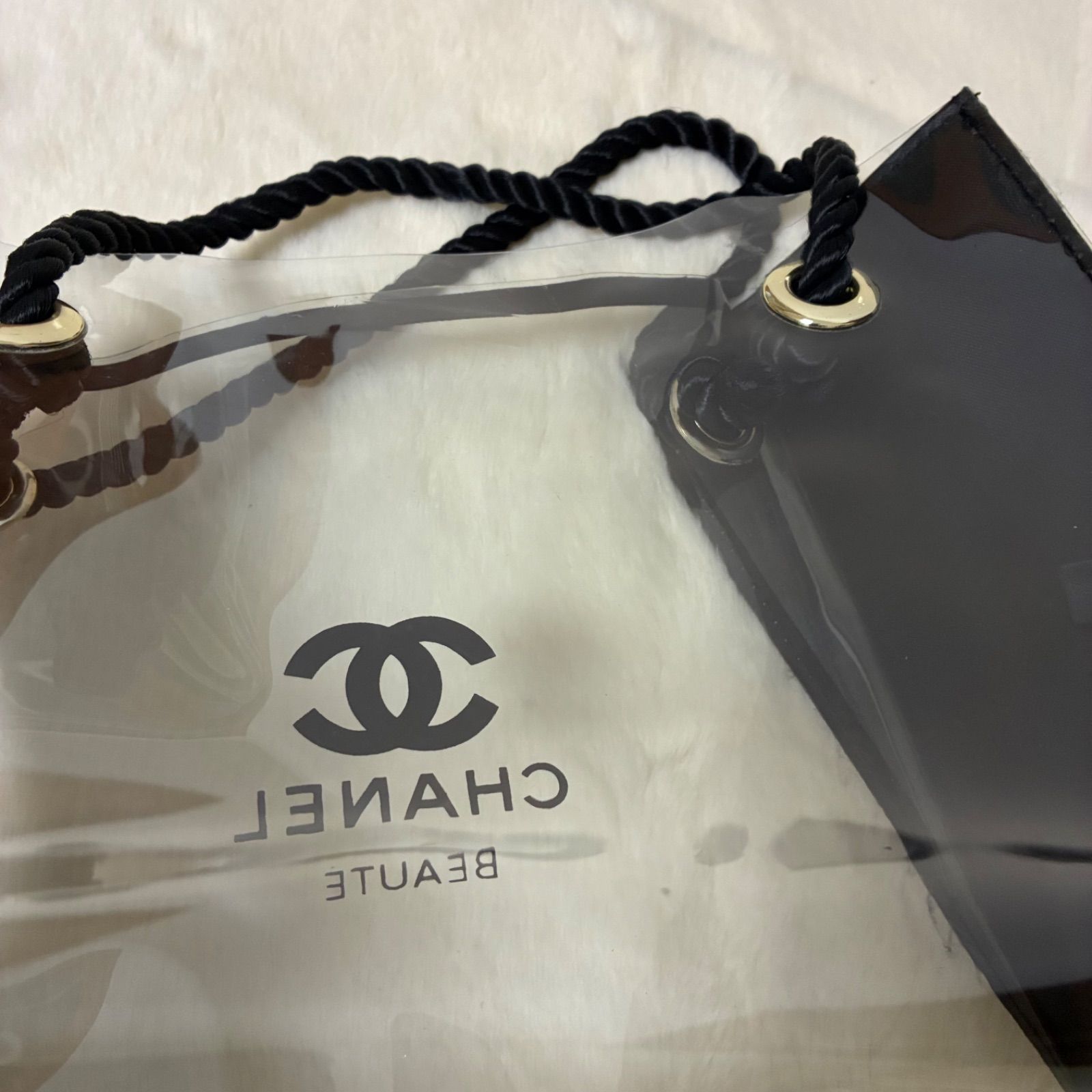 シャネル CHANEL BEAUTE スケルトンクリアビニール ノベルティ