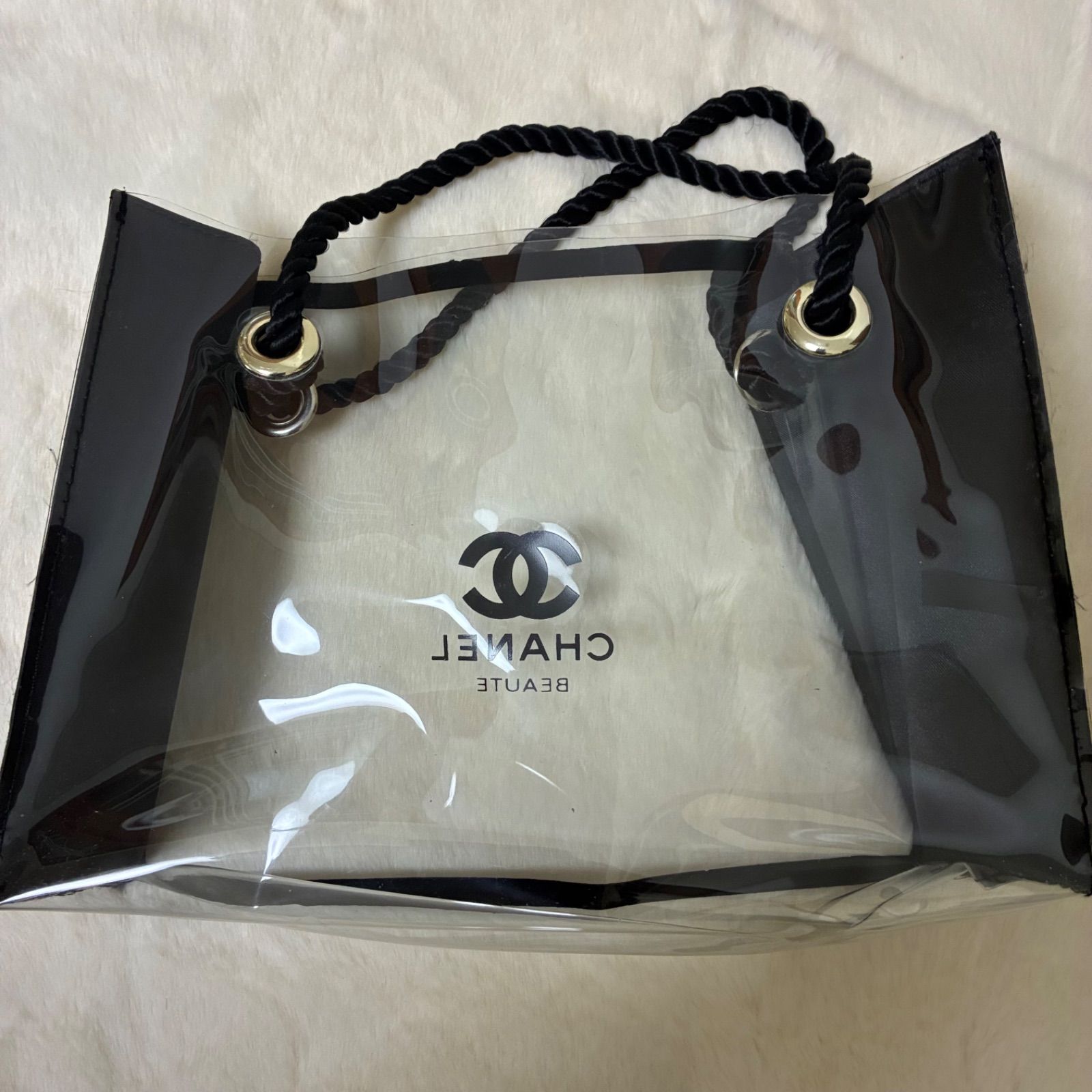 シャネル CHANEL BEAUTE スケルトンクリアビニール ノベルティ
