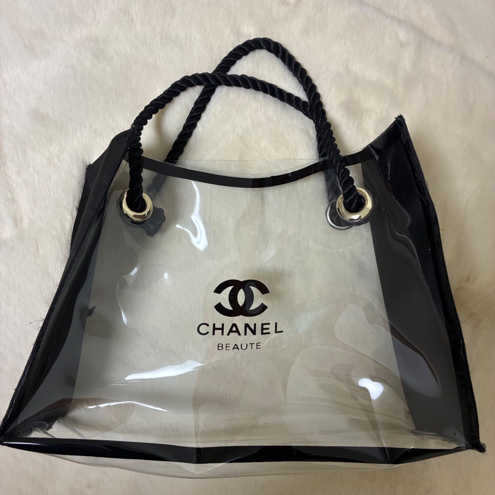 シャネル CHANEL BEAUTE スケルトンクリアビニール ノベルティ 