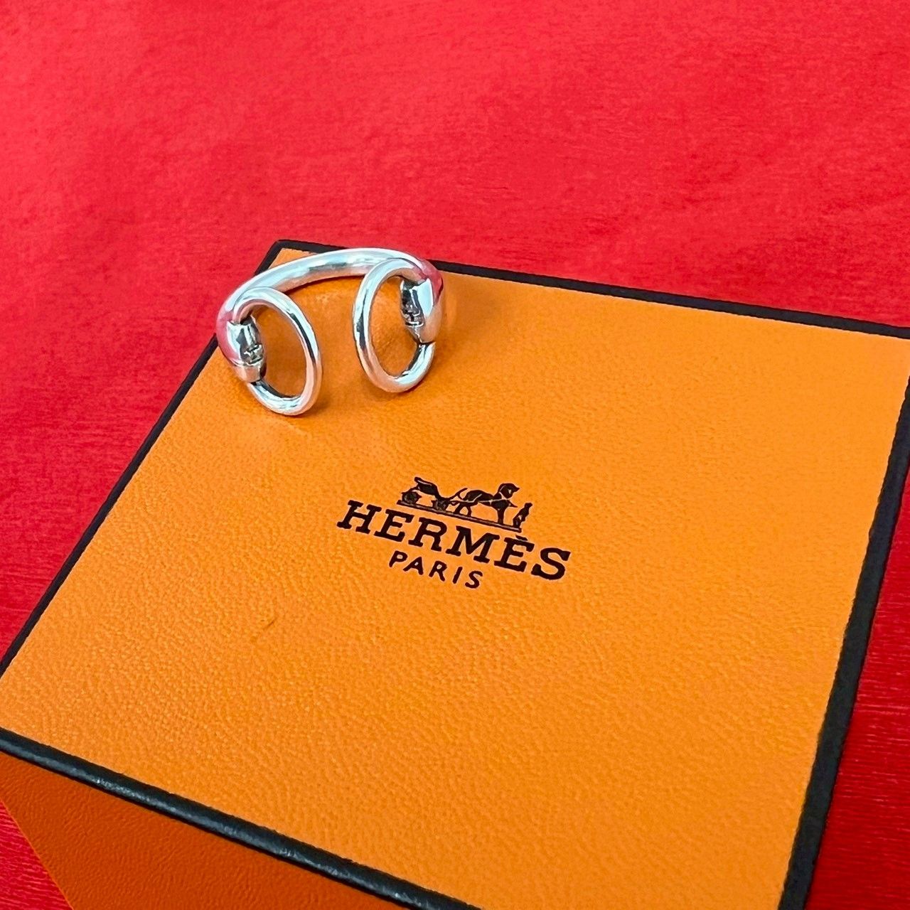 極 美品 箱付き HERMES エルメス ヴィンテージ ナウシカ リング
