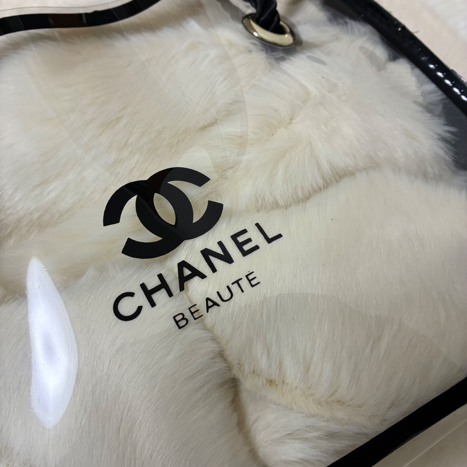 シャネル CHANEL BEAUTE スケルトンクリアビニール ノベルティ