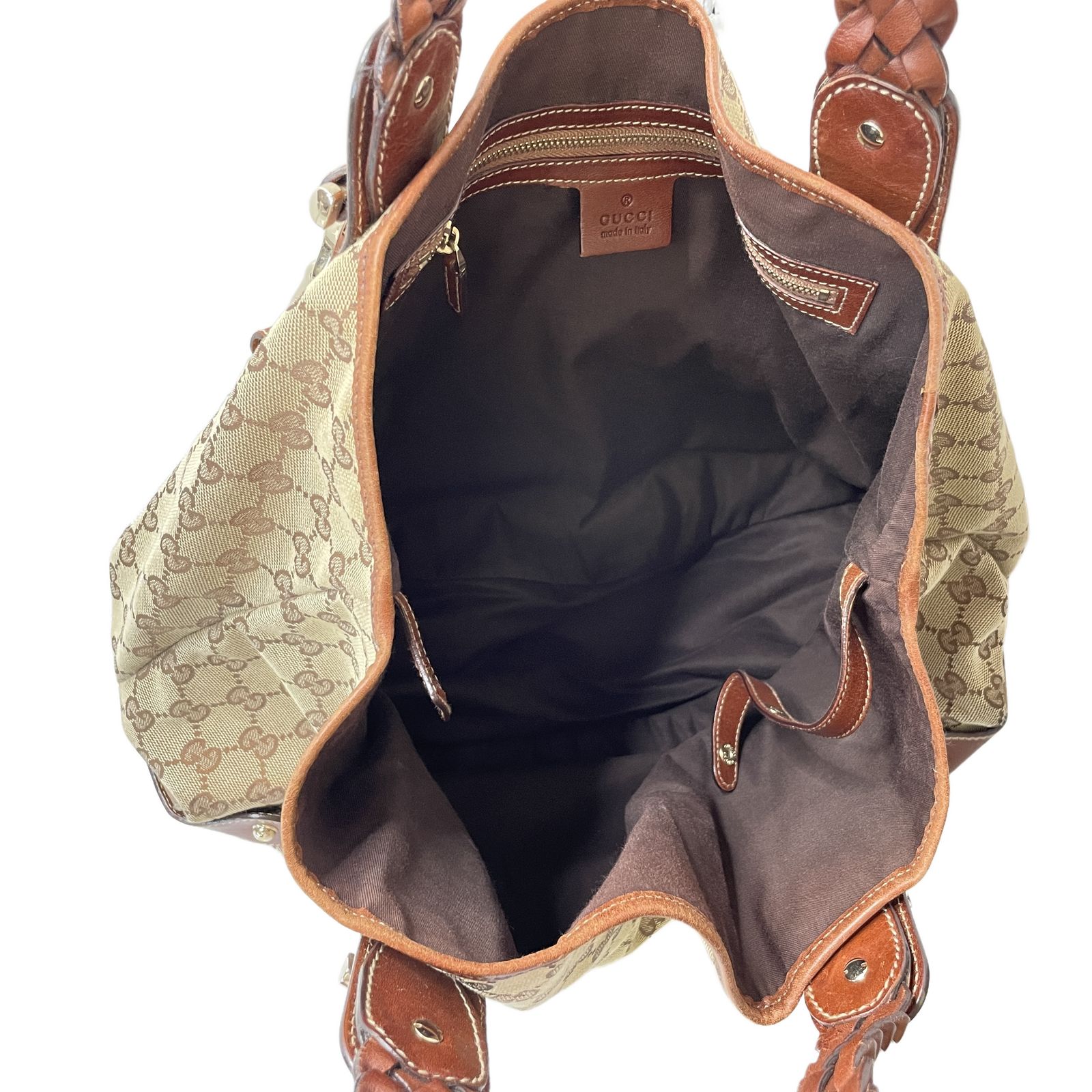 GUCCI グッチ 137621 GGキャンバス ホースビット トートバッグ