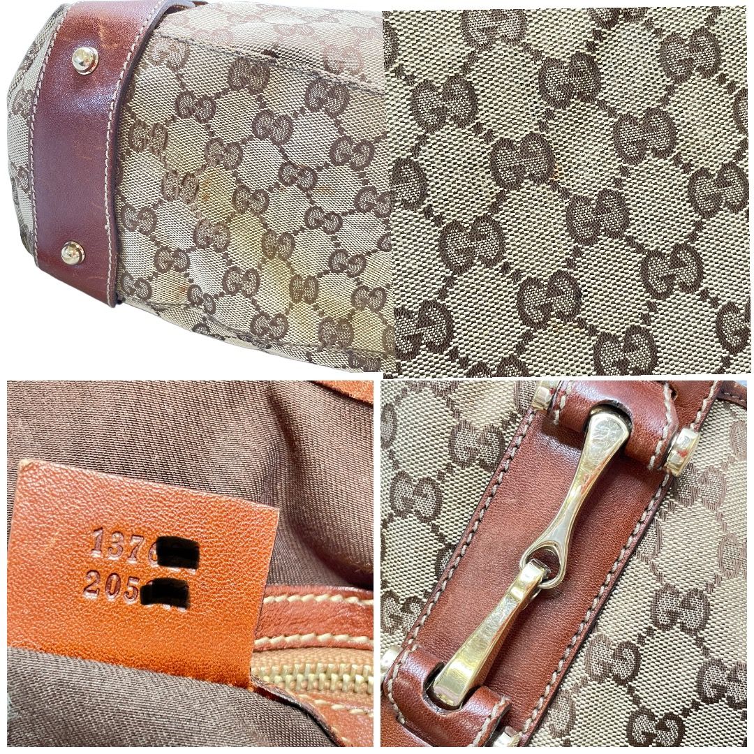 GUCCI グッチ 137621 GGキャンバス ホースビット トートバッグ