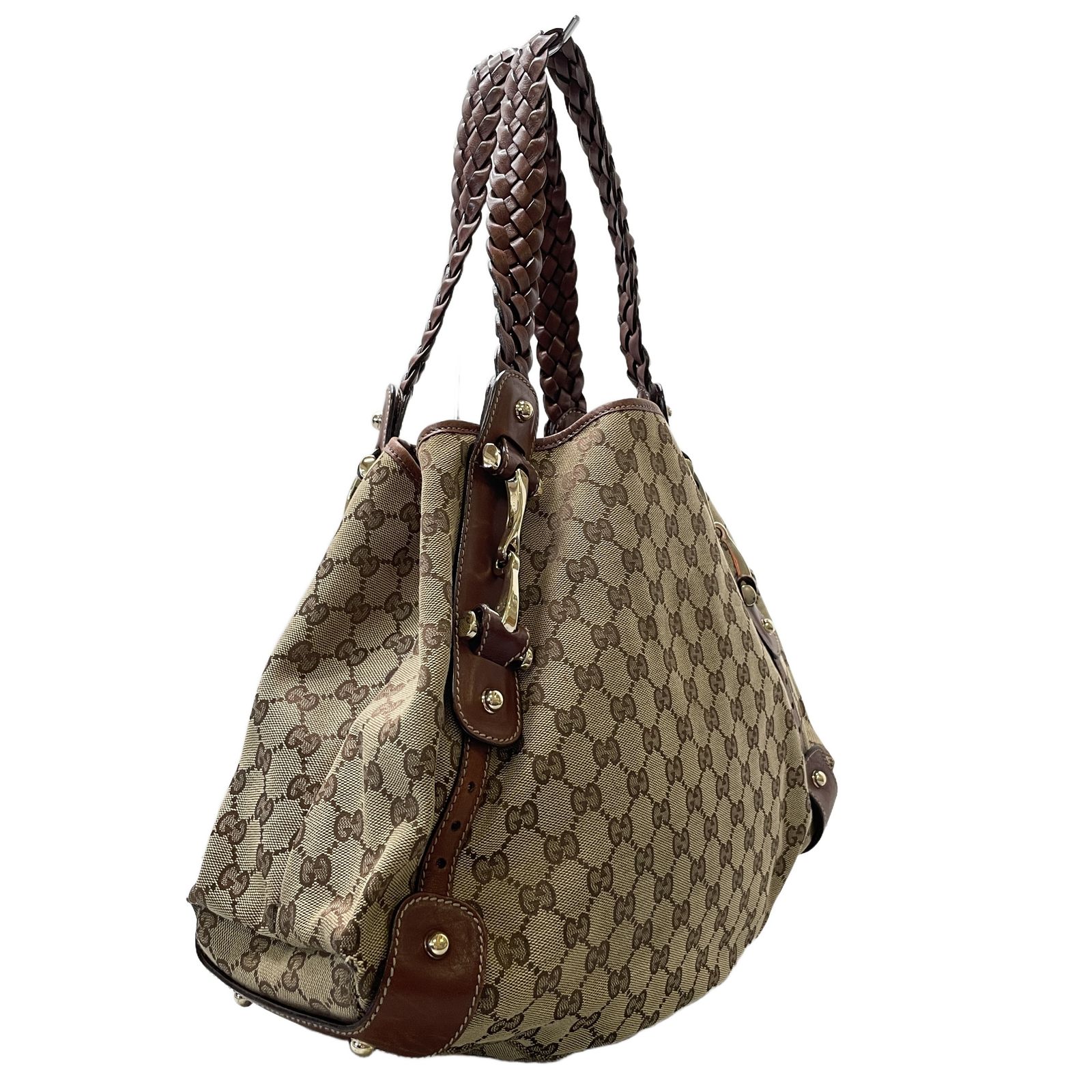 GUCCI グッチ 137621 GGキャンバス ホースビット トートバッグ 