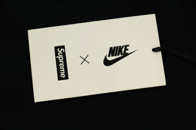 シュプリーム SUPREME ×NIKE ナイキ 19AW Leather Applique Hooded