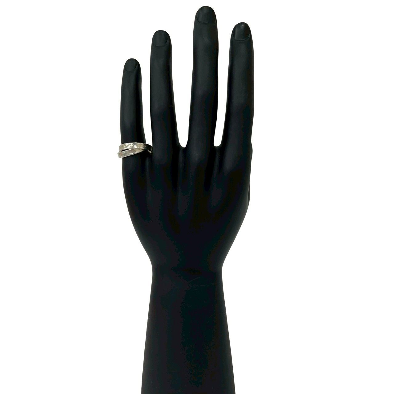 極 美品 TIFFANY&Co. ティファニー ヴィンテージ 1837 ダブル ナロー 