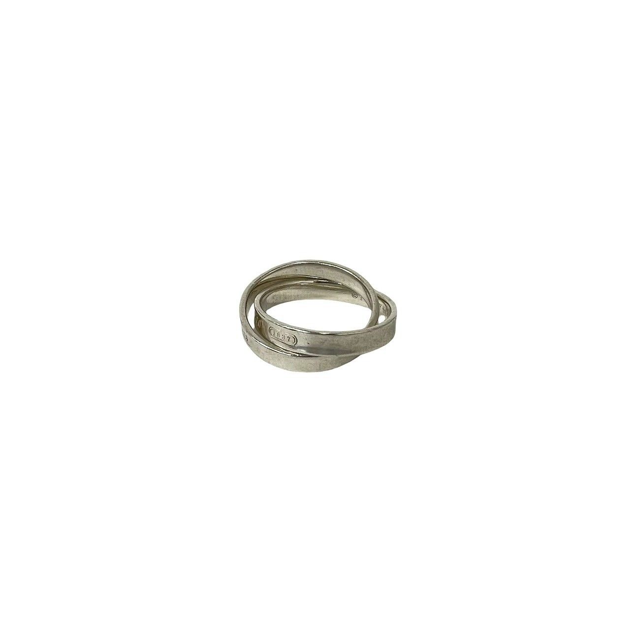 極 美品 TIFFANY&Co. ティファニー ヴィンテージ 1837 ダブル ナロー 