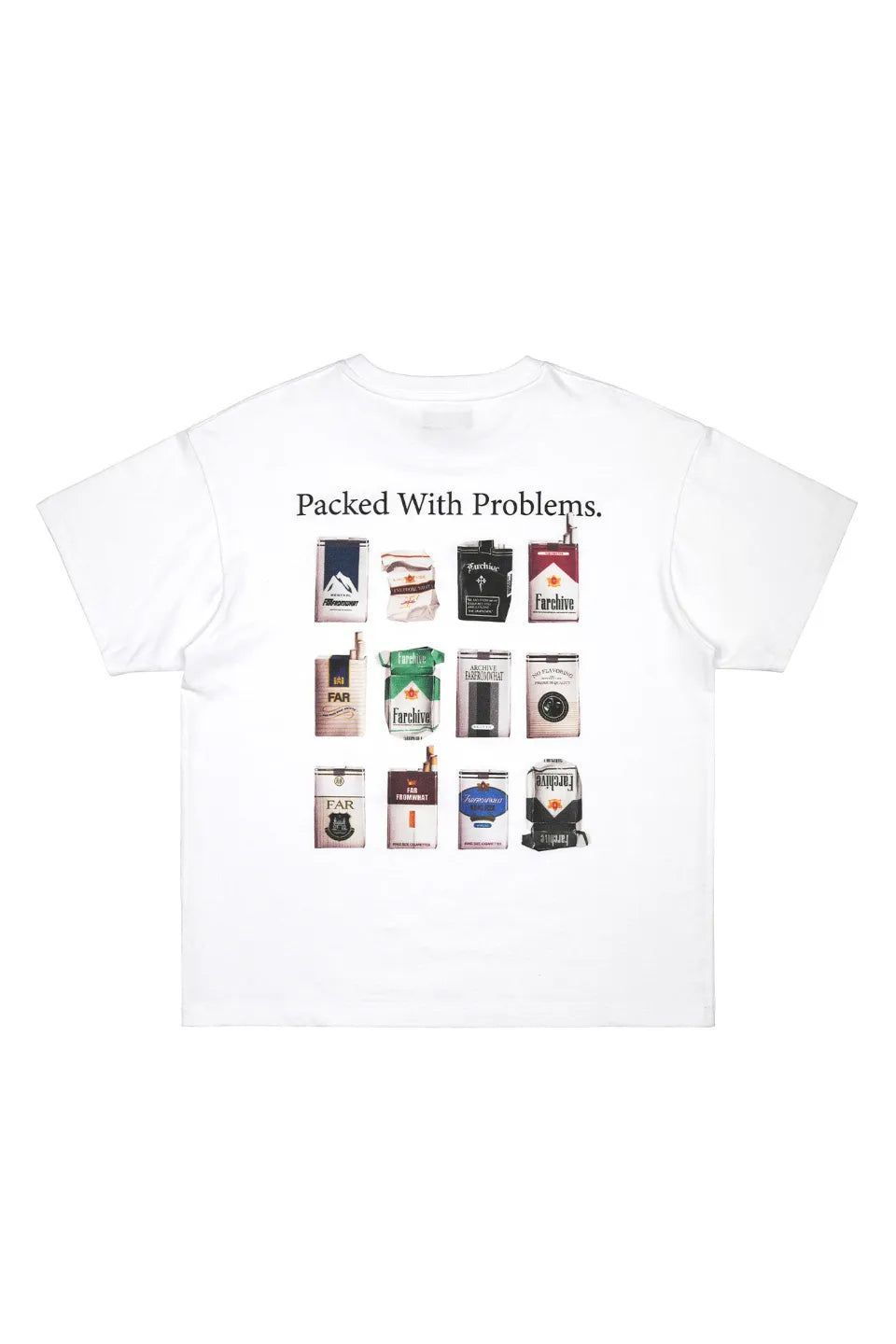 FAR FROM WHAT | ARCHIVE PACKAGING PRINT T-SHIRT