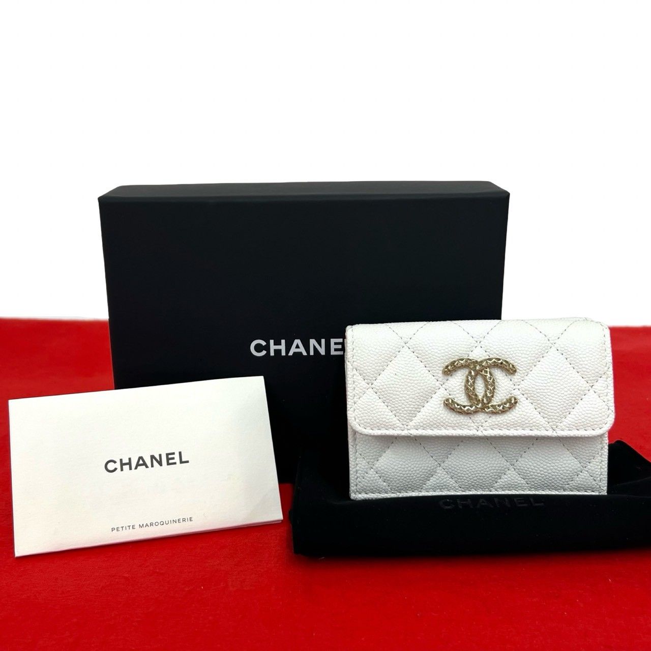 極 美品 箱 袋付き シール有 CHANEL シャネル マトラッセ ココマーク