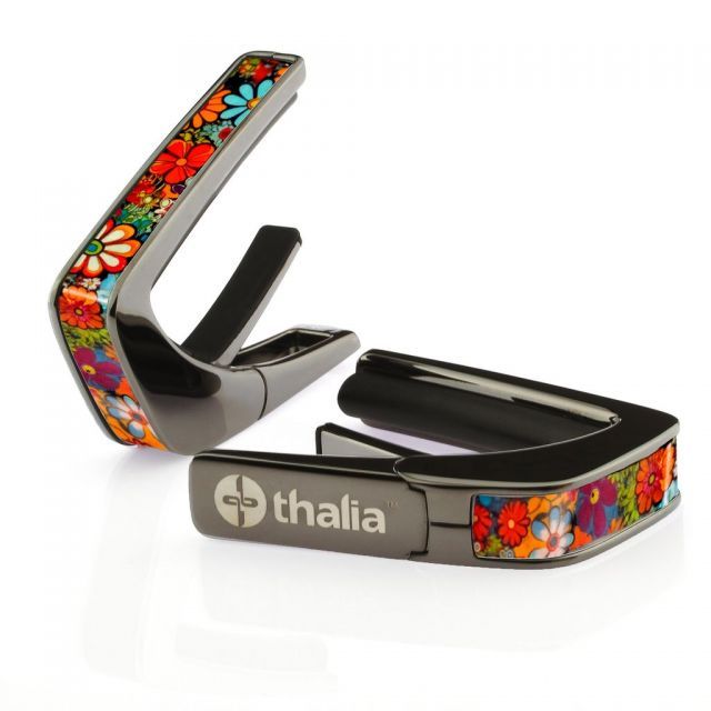 タリア カポ Thalia Capos LIMITED EDITION / Flower Child Black Chrome ギター 12インチフレットパッド付属