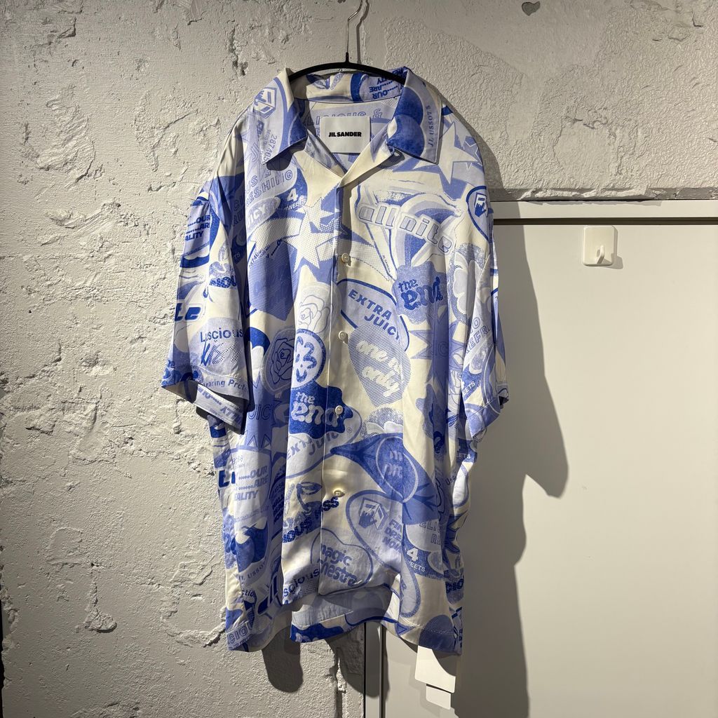 JIL SANDER ジルサンダー 24SS Graphic Open Collar Shirts アロハ 