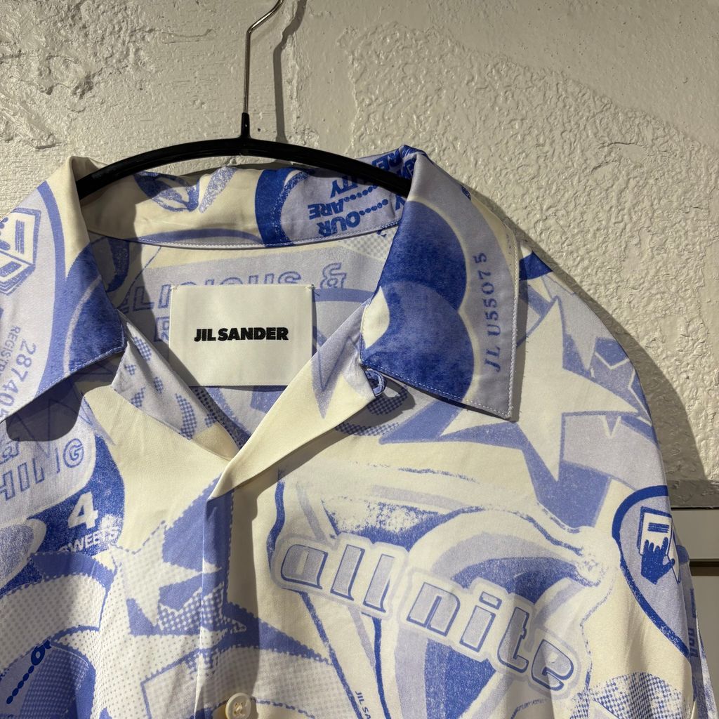 JIL SANDER ジルサンダー 24SS Graphic Open Collar Shirts アロハ 