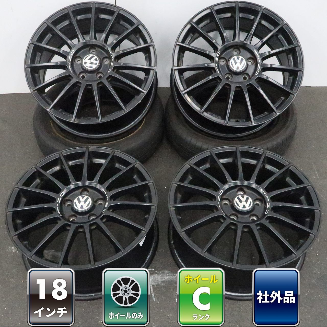 4本 OZ Racing Superturismo LM 18インチ ホイールのみ 7.5J +50 5H 112 A3 S3 Q2 ゴルフ 8 7 オールトラック ザ・ビートル T-Roc Audi VW