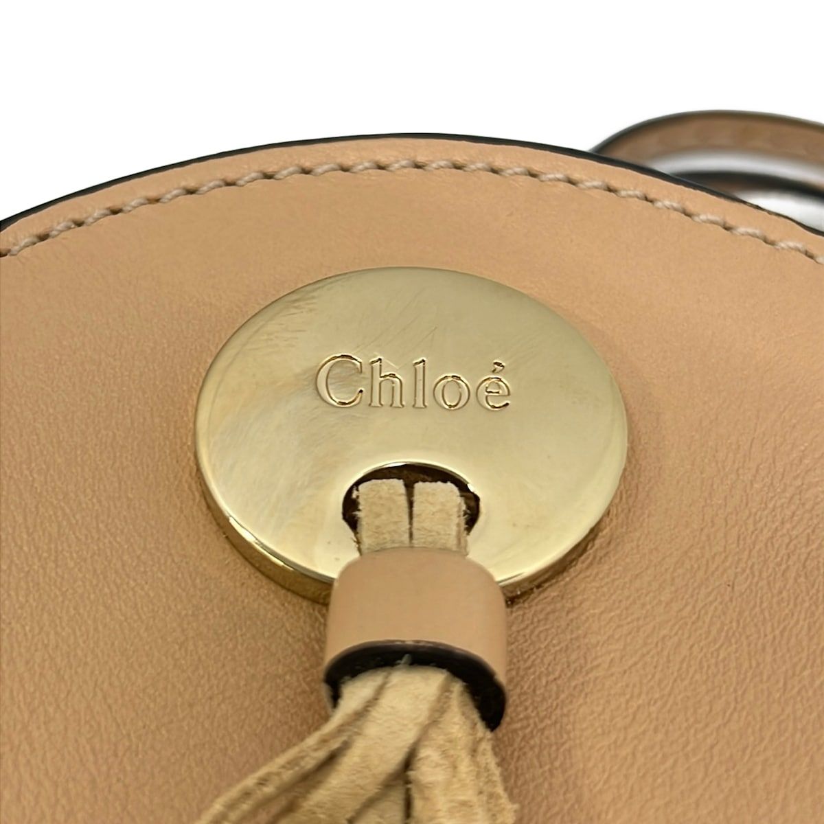 Chloe(クロエ) ショルダーバッグ - ピンクベージュ×ベージュ フリンジ