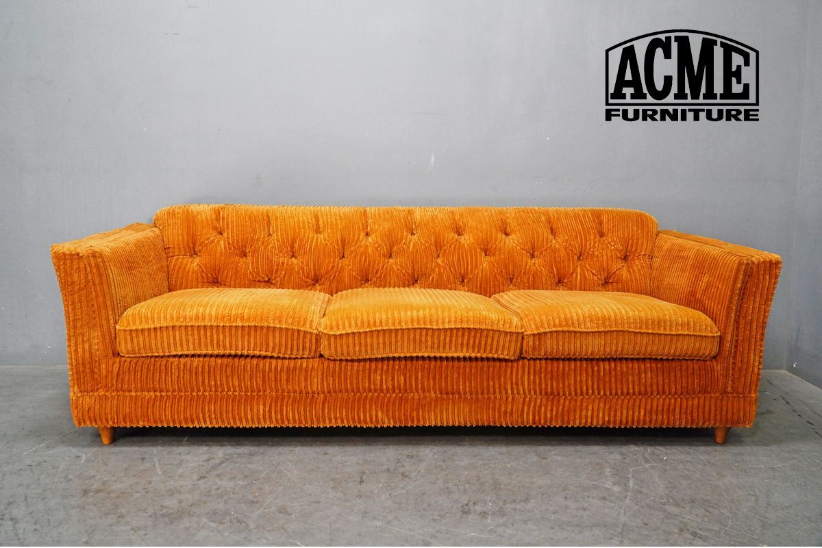 展示美品 ACME FURNITURE(アクメファニチャー) LAKEWOOD(レイクウッド) 3人掛けソファ コーデュロイ 29.5万020523