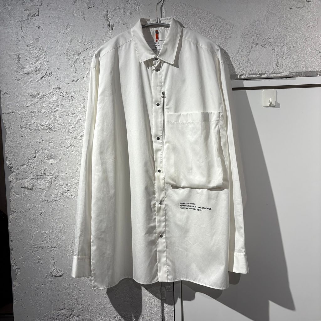 OAMC オーエーエムシー 20SS ASTRAL SHIRT シャツ OAM0601382 ホワイト Size:SMALL【表参道B05】