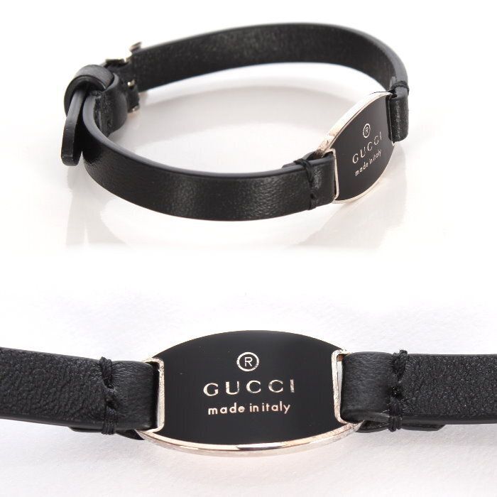 グッチ GUCCI トレードマーク レザー ブレスレット 797195 JAAGY 8163