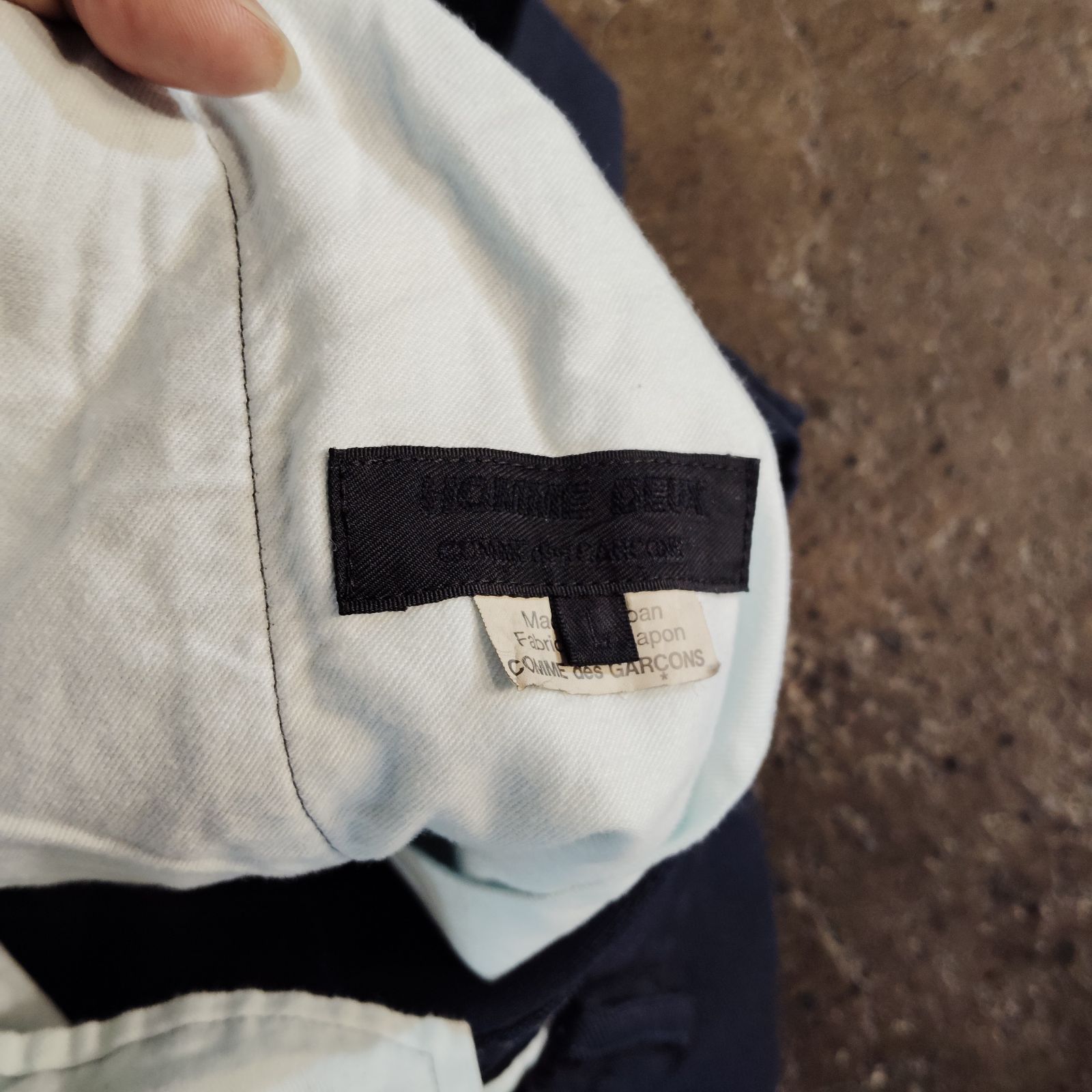COMME des GARCONS HOMME DEUX 22aw エステル縮絨 イージーパンツ 