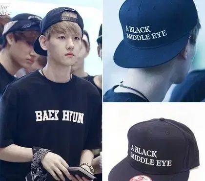 A BLACK MIDDLE EYE スナップバック