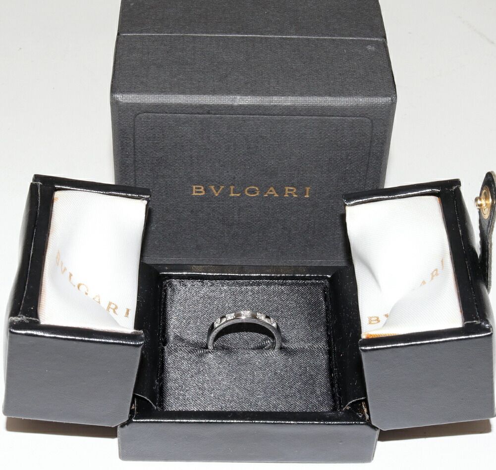 ブルガリ BVLGARI マリーミー ダイヤリング 7号 pt950 ギャラ箱 