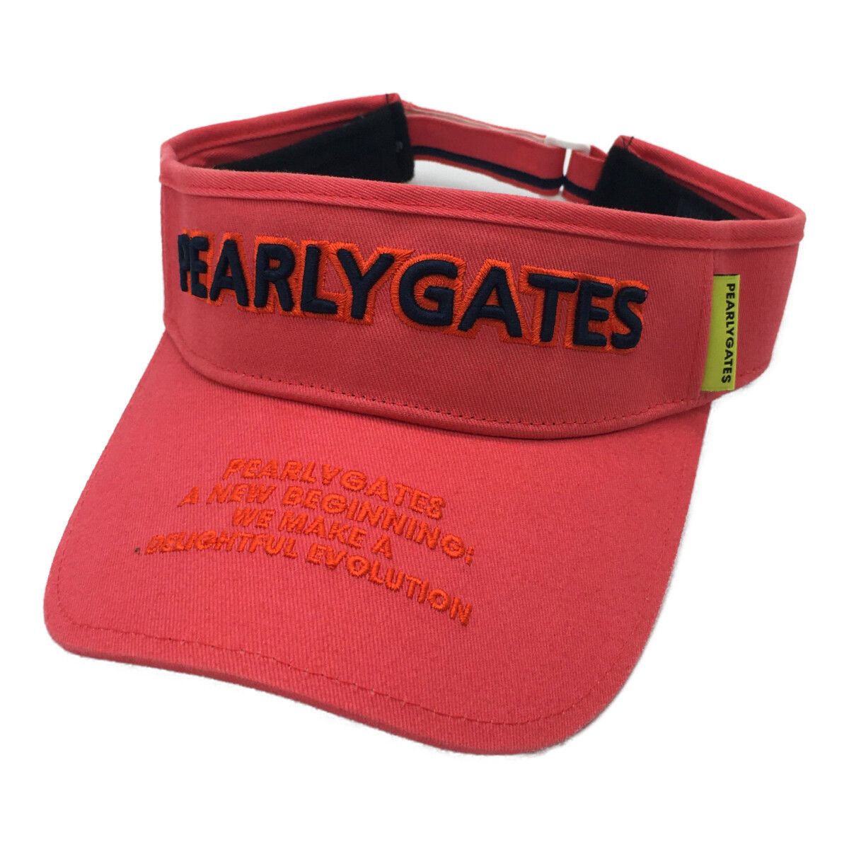 中古 パーリーゲイツ PEARLY GATES サンバイザー フリー ピンク PEARLY