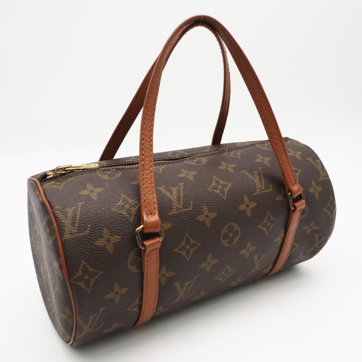 ★3日以内返品可★ LOUIS VUITTON ルイ・ヴィトン モノグラム パピヨン26 M51366 ハンドバッグ ブラウン コーティングキャンバス レザー レディース