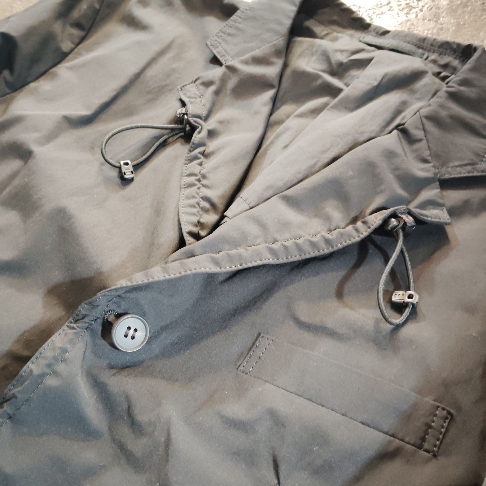 COMME des GARCONS HOMME 21aw コットンポリ 3Bジャケット ラペル