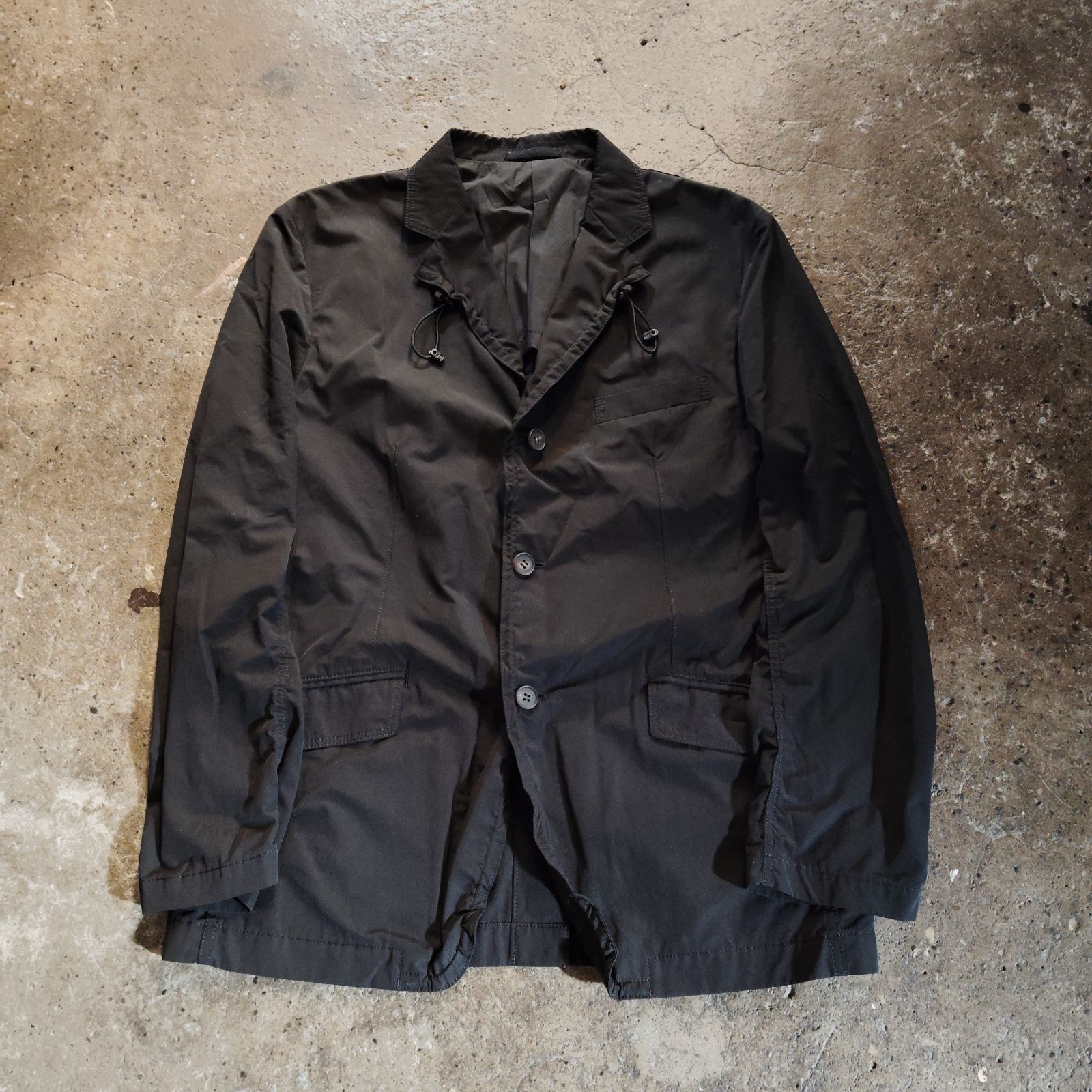 COMME des GARCONS HOMME 21aw コットンポリ 3Bジャケット ラペル